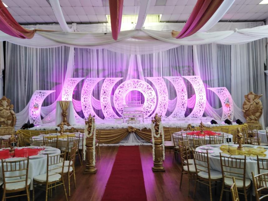 Indian wedding set design decor Durban A.S.K. Decor and Caterers